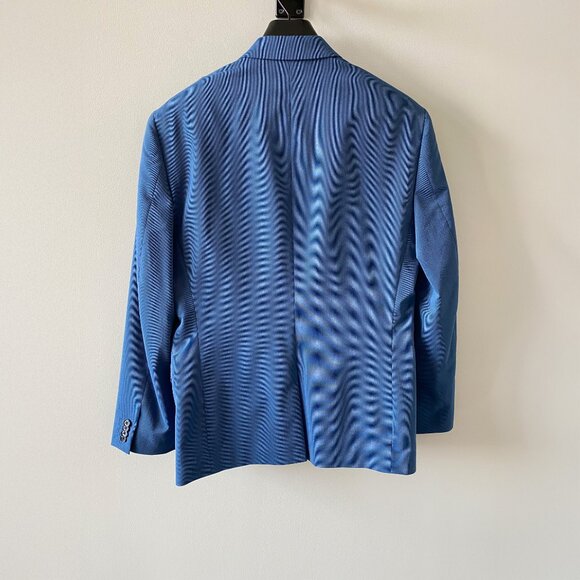 Express Men's Slim Fit Suit - Bright Blue - 40R/34×32 - Stretch Fabric - Picture 2 of 6